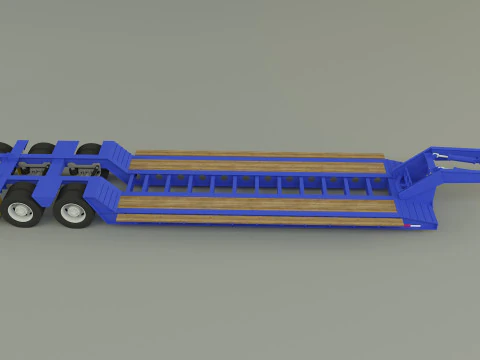 Low Boy Trailer 3D Model