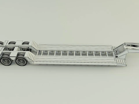Low Boy Trailer 3D Model
