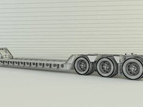 Low Boy Trailer 3D Model