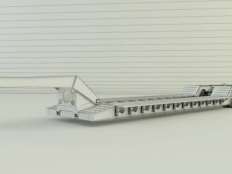 Low Boy Trailer 3D Model