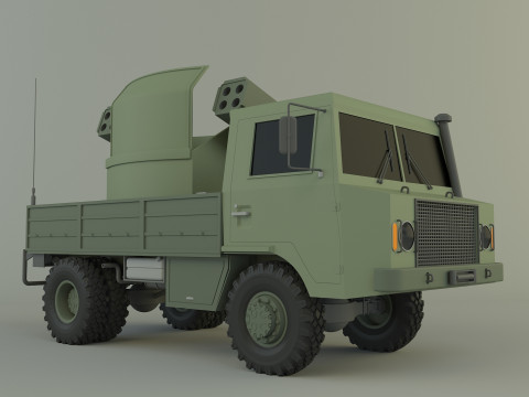 Truck rocket launcher 3D 模型