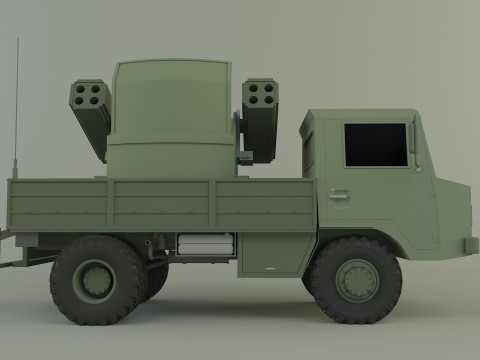 Truck rocket launcher 3D Модель