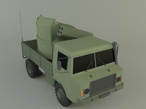Truck rocket launcher 3D Модель