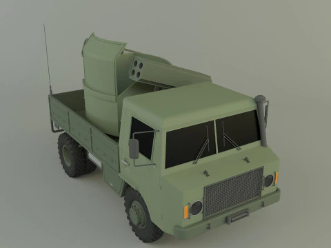 Truck rocket launcher 3D Model