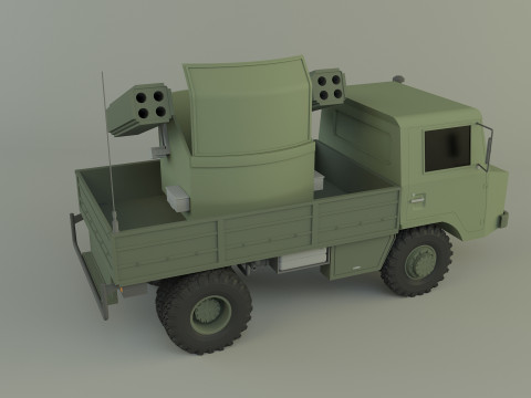 Truck rocket launcher 3D Модель