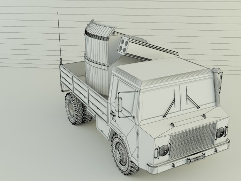 Truck rocket launcher 3D Модель