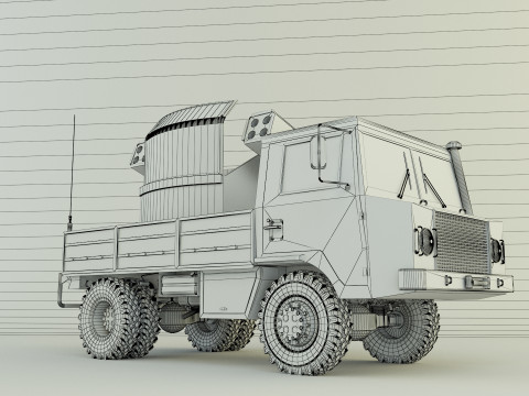 Truck rocket launcher 3D Модель