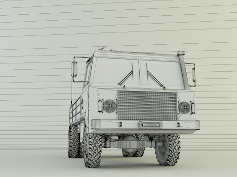 Truck rocket launcher 3D Модель