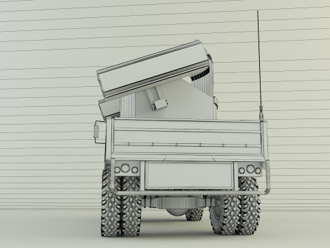 Truck rocket launcher 3D Модель