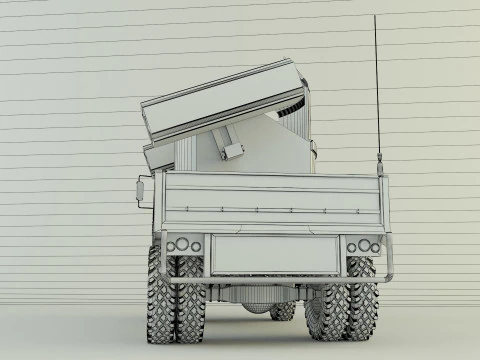 Truck rocket launcher 3D Model