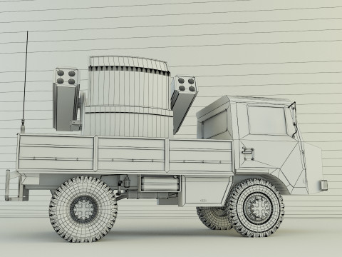 Truck rocket launcher 3D Модель
