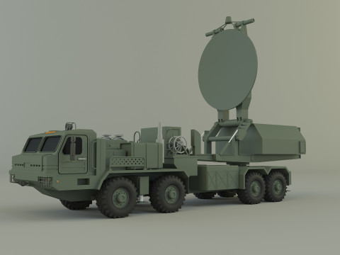 Krasukha 4 electronic warfare 3D Модель