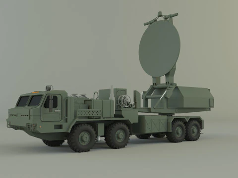 Krasukha 4 electronic warfare 3D Model