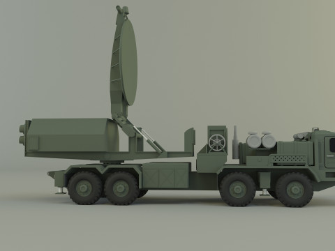 Krasukha 4 electronic warfare 3D Модель
