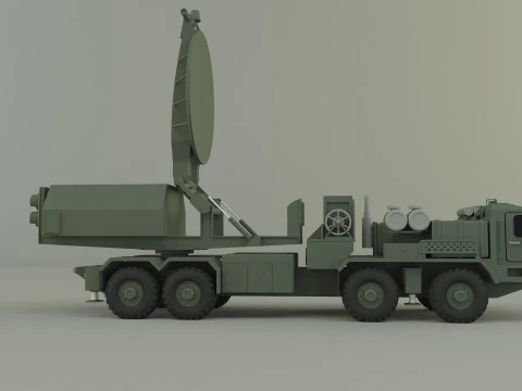 Krasukha 4 electronic warfare 3D Model