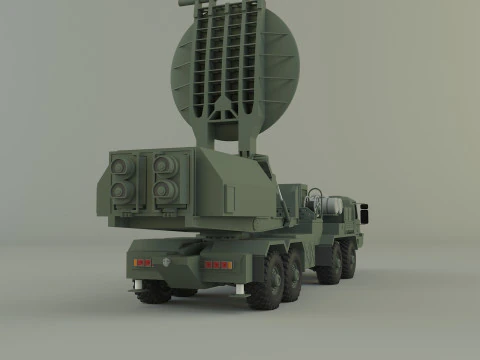 Krasukha 4 electronic warfare 3D Model