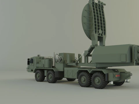 Krasukha 4 electronic warfare 3D Model