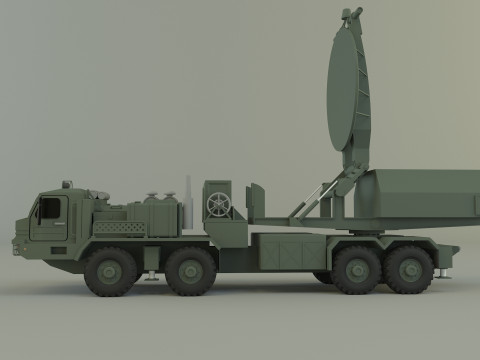 Krasukha 4 electronic warfare 3D Модель