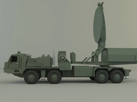 Krasukha 4 electronic warfare 3D Model