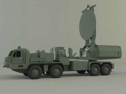 Krasukha 4 electronic warfare 3D Model
