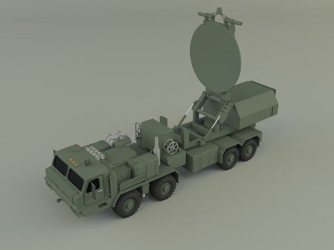Krasukha 4 electronic warfare 3D Модель