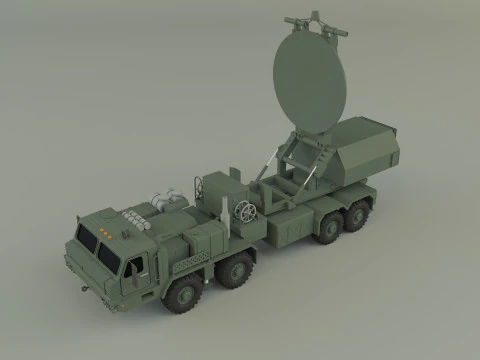 Krasukha 4 electronic warfare 3D Model