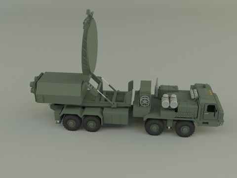 Krasukha 4 electronic warfare 3D Модель