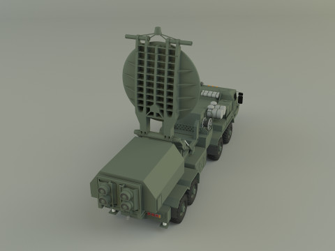 Krasukha 4 electronic warfare 3D Модель