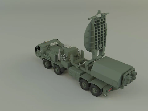 Krasukha 4 electronic warfare 3D Model