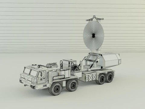 Krasukha 4 electronic warfare 3D Model