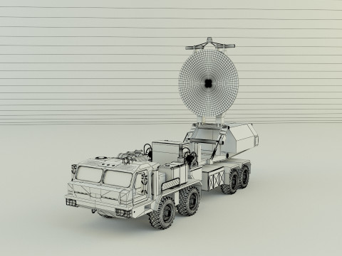 Krasukha 4 electronic warfare 3D Модель