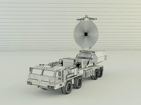Krasukha 4 electronic warfare 3D Model