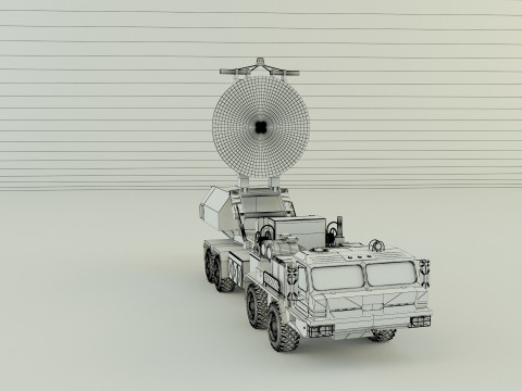 Krasukha 4 electronic warfare 3D Модель