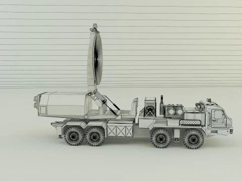 Krasukha 4 electronic warfare 3D Model