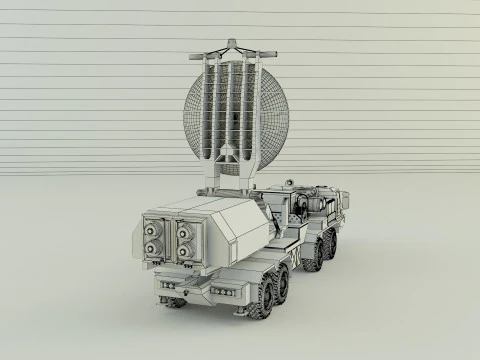 Krasukha 4 electronic warfare 3D Model
