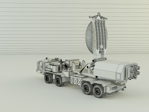 Krasukha 4 electronic warfare 3D Модель