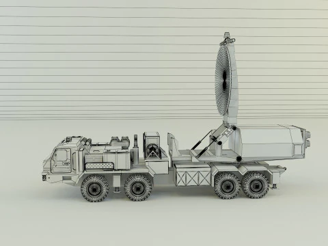 Krasukha 4 electronic warfare 3D Model