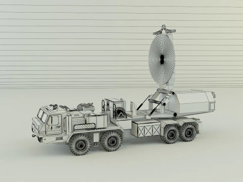 Krasukha 4 electronic warfare 3D Model