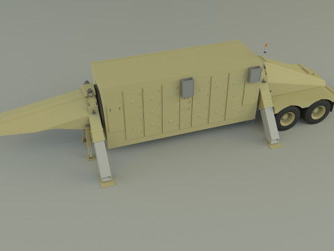 Trailer an tpy 2 radar Modèle 3D