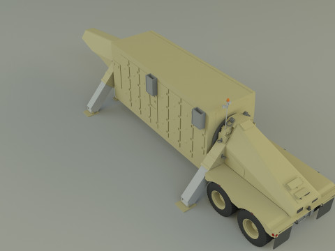 Trailer an tpy 2 radar Modèle 3D