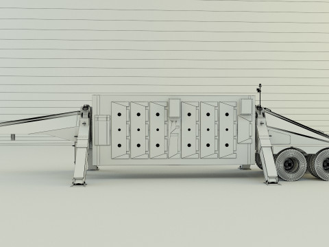 Trailer an tpy 2 radar Modèle 3D