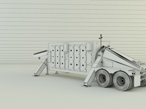 Trailer an tpy 2 radar Modèle 3D