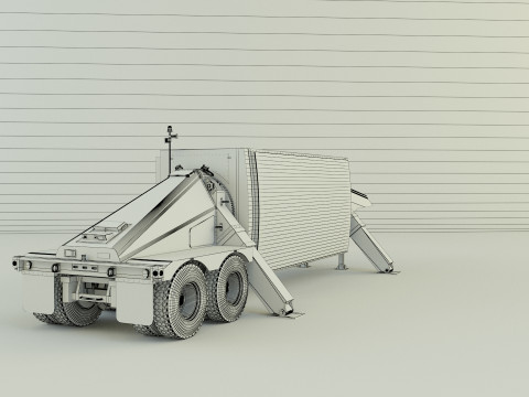Trailer an tpy 2 radar Modèle 3D