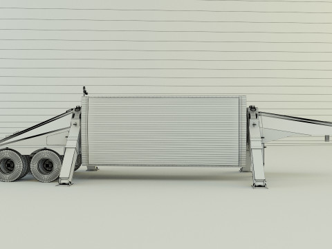 Trailer an tpy 2 radar Modèle 3D