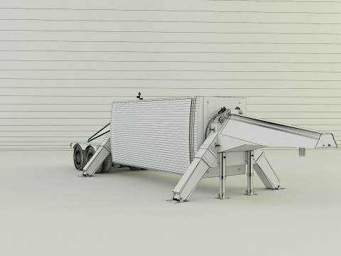 Trailer an tpy 2 radar Modèle 3D