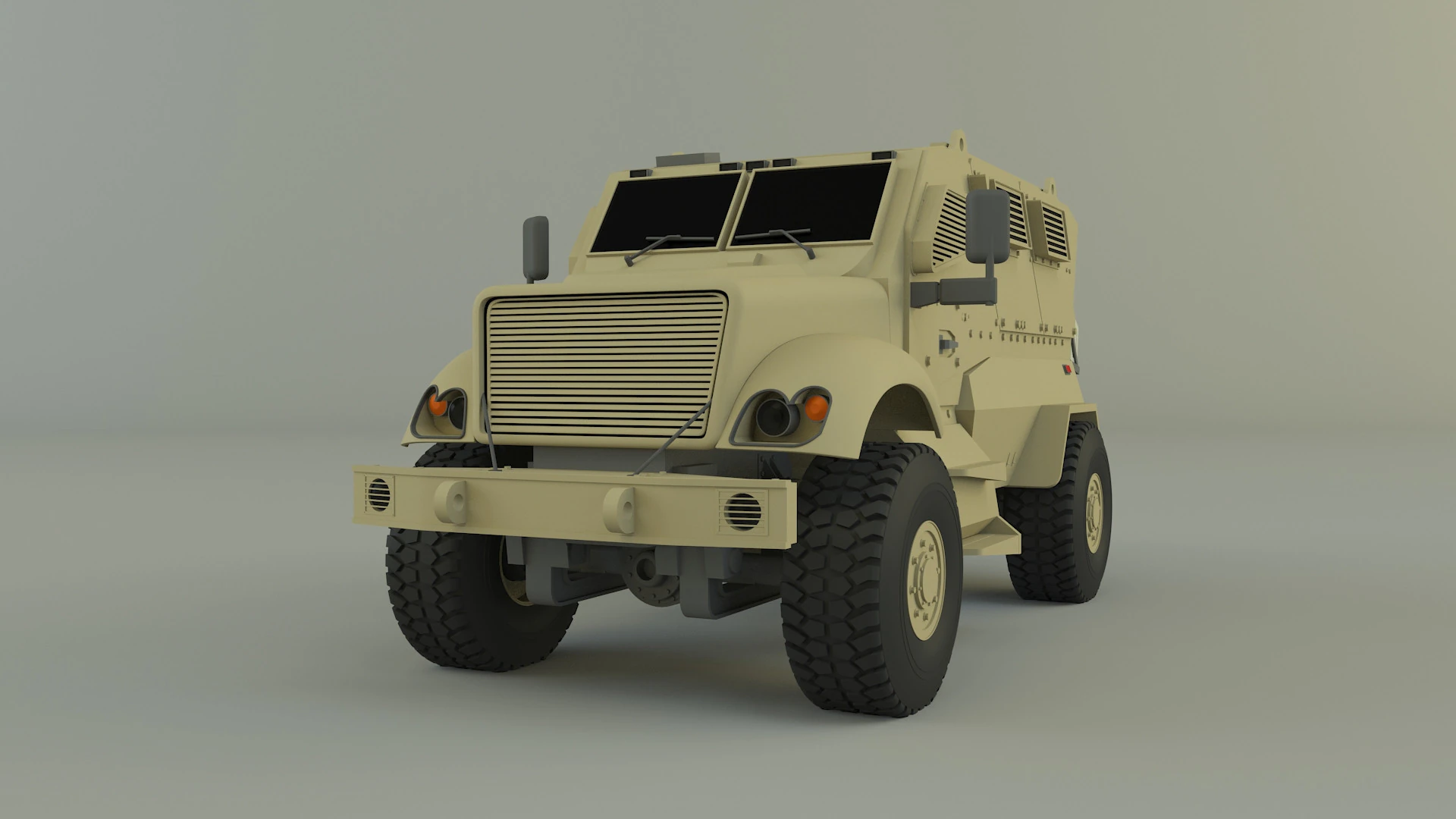 Mrap military vehicle 3D Model .c4d .max .obj .3ds .fbx .stl .blend 