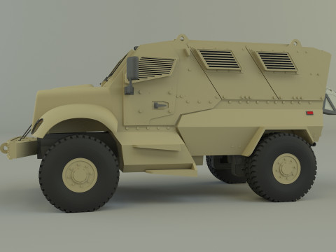 Mrap military vehicle Model 3D
