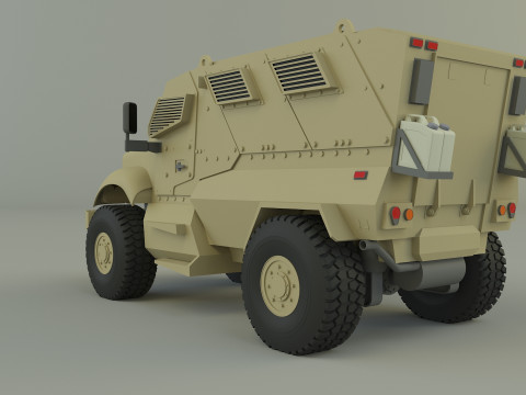 Mrap military vehicle Model 3D