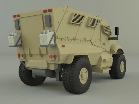 Mrap military vehicle 3D Model