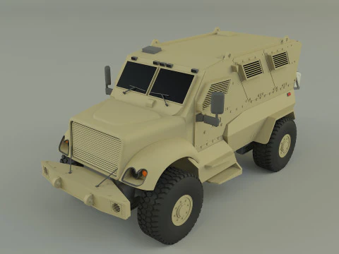 Mrap military vehicle 3D Model